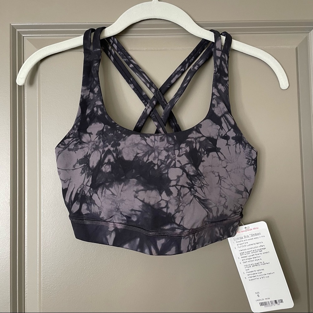 Lululemon Energy Bra Shibori size 6